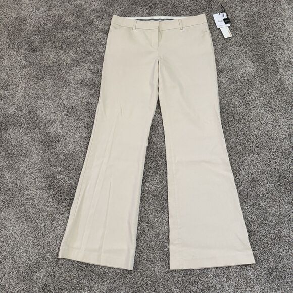 THE LIMITED Editor Mid Rise Beige Flare Leg Dress Pants Women’s Size 8 - Picture 1 of 11